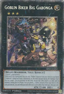 Goblin Biker Big Gabonga - MP25-EN002 - NM - Starlight Rare - 1st ed - Yugioh - Image 1