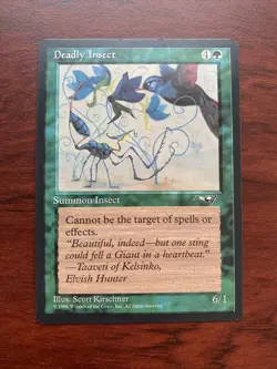 Magic the Gathering MTG Deadly Insect x1 Alliances @431 - Image 1