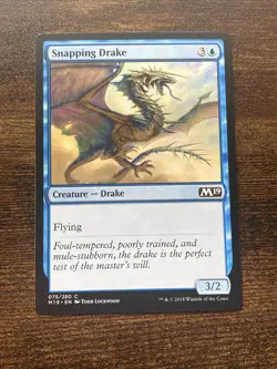Snapping Drake (075) Core Set 2019 M19 MTG Magic The Gathering D7183* - Image 1