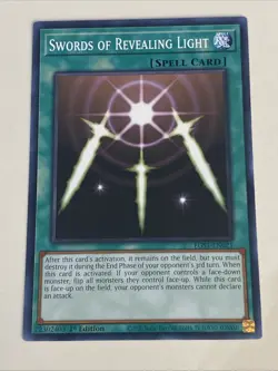Yugioh Swords of Revealing Light x 3 - 1st Edition NM - Plus Free Holo Card - A - Image 2