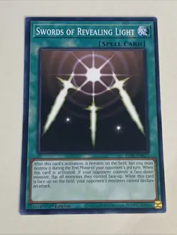 Yugioh Swords of Revealing Light x 3 - 1st Edition NM - Plus Free Holo Card - A - Image 4