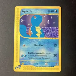 Squirtle 132/165 - Pokemon Expedition Base Set - NM - Regular - E Reader Card - Image 2