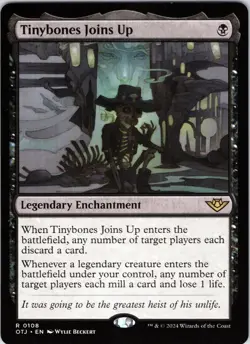 Tinybones Joins Up 108 Rare Outlaws of Thunder Junction Magic: The Gathering NM - Image 1