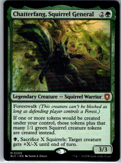 Chatterfang, Squirrel General - 209 - Commander: Bloomburrow - MTG - NM - B3G1 - Image 1