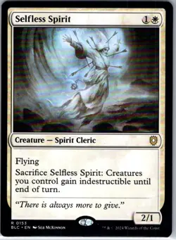 Selfless Spirit 153 R Commander: Bloomburrow Near Mint - Image 1