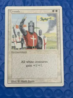 MTG Crusade Revised Edition Regular Rare white enchantment LP/NM - Image 1