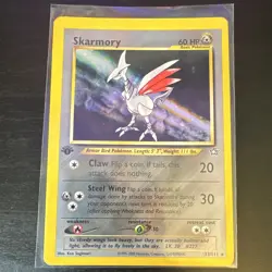Pokemon TCG Skarmory 13/111 Neo Genesis 1st Ed Holo Rare Eng 60 HP 2000 - Image 1
