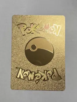 Ash Pikachu Ex Gold Foil Thunder Punch Fan Art Display Card 5000HP Mint/NM - Image 2