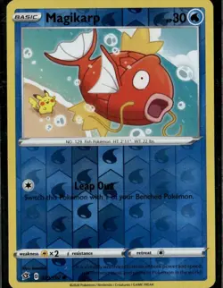 Magikarp Common SWSH02: Rebel Clash 039/192 Water Reverse Holo Pokemon Card - Image 1