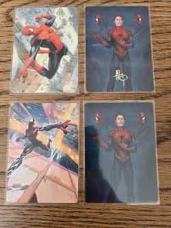 MTG Spider-Man Secret Identity Gold Stamped 6/54 SPM : Art series cards x4 NM - Image 1