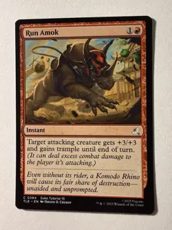 MTG - Run Amok - TLE 0284 - Avatar: The Last Airbender - Magic the Gathering - Image 1