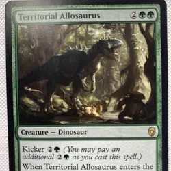MTG Magic The Gathering TCG Territorial Allosaurus - Rare - Dominaria Dinosaur - Image 2