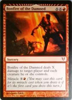 Magic | Avacyn Restored | Bonfire of the Damned | 129 | NM - Image 1