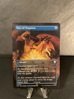 Pact Of Negation Borderless Lord Of The Rings MTG - Image 1