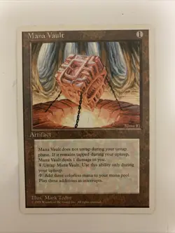MTG NM Mana Vault 4th Fourth Edition - Image 1