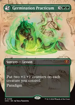 Germination Practicum-Secrets Of Strixhaven-Borderless-Foil-296-NM - Image 1