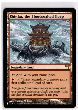 Shinka, the Bloodsoaked Keep The List CHK-282 LP x1 MTG Magic: the Gathering - Image 1