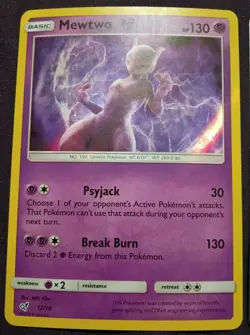 Pokemon - (2) x MEWTWO HOLOs #12/18 Detective Pikachu + #150/165 - Image 2