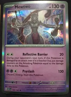Pokemon - (2) x MEWTWO HOLOs #12/18 Detective Pikachu + #150/165 - Image 3