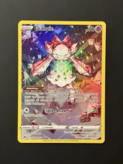 Diance GG13/GG70 LP Crown Zenith Galarian Gallery Holo Ultra Rare Pokemon Card - Image 1