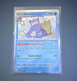 Slowbro SV: Paldean Fates Shiny Rare Holo 117/091 100 HP Stage 1 English - Image 1