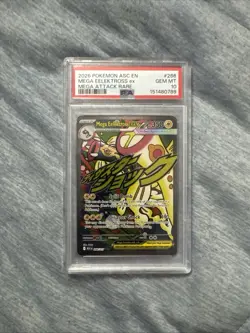 2026 POKEMON ASC EN-ASCENDED HEROES MEGA ATTACK RARE MEGA EELEKTROSS EX PSA 10 - Image 1