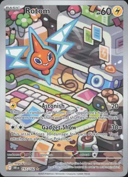 Pokemon Rotom 197/182 Illustration Rare Destined Rivals Holo Near Mint - Image 1