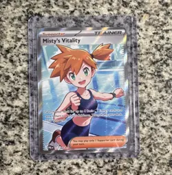 Pokemon TCG Misty's Vitality 111/084 Pokemon Go Full Art Holo Trainer Ultra Rare - Image 1
