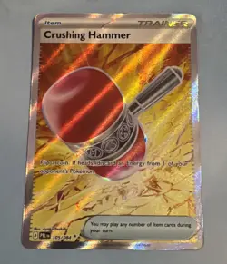 Crushing Hammer 105/084 Ultra Rare Full Art Holo Pokemon Pitch Black English NM - Image 1