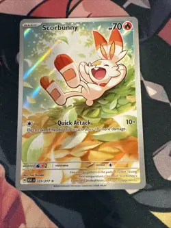 2026 Pokemon Ascended Heroes Scorbunny Illustration Rare #225/217 - Image 1