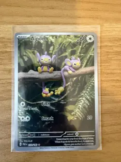 Pokemon Aipom 211/182 Illustration Rare Paradox Rift - Near Mint - Image 3