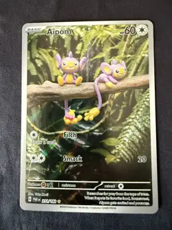 Pokemon Aipom 211/182 Illustration Rare Paradox Rift - Near Mint - Image 5