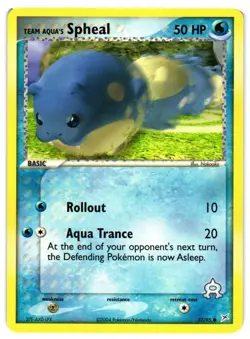 Pokemon TCG Team Aqua's Spheal 57/95 Common Team Magma vs Team Aqua VLP - Image 1