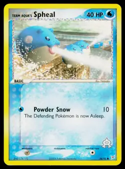 Team Aqua's Spheal - 56/95 LP Common Team Magma vs Team Aqua Pokemon - Image 1
