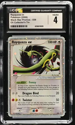 2006 Pokemon TCG Black Star Promos #039 Rayquaza EX-HOLO CGC 4 - Image 1