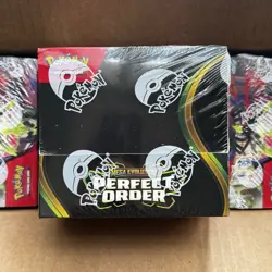 Pokemon TCG Mega Evolution Perfect Order Booster Box Factory Sealed - Image 1