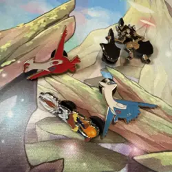 Lot Of 4 Pokemon Enamel Pins, Latias, Latios, Cinderace, & Kleavor, Great Price! - Image 1