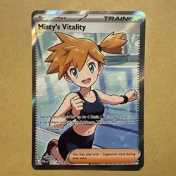 Pokemon Pitch Black - Misty's Vitality 111/084 Holo Full Art - Image 1