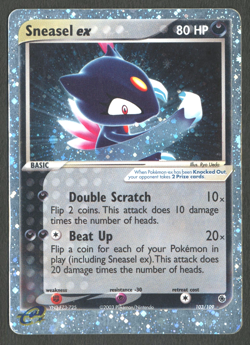 Pokemon TCG: Sneasel EX 103/109 EX Ruby & Sapphire Rare Holo Rare - Image 1