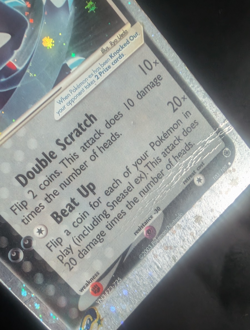 Pokemon TCG: Sneasel EX 103/109 EX Ruby & Sapphire Rare Holo Rare - Image 3