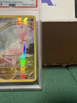 Pokemon TCG: Mew XY110 - XY Black Star Promo 2016 Holo Foil Full Art, PSA 7 NM. - Image 4