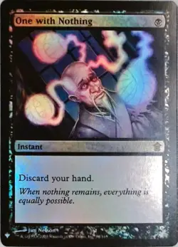 Magic | The List Reprints | One with Nothing | 84 | NM Foil - Image 1