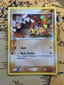 Pokemon Groudon ex Emerald Rare Reverse Holo Stamp 5/106 LP - Image 1