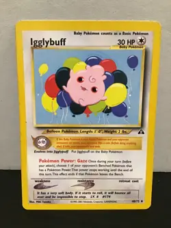 Igglybuff 40/75 Pokemon Neo Discovery Uncommon - Image 1