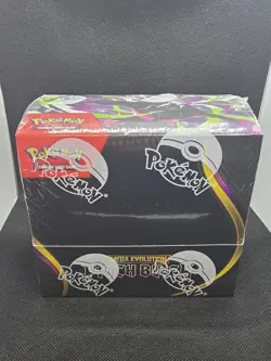 Pokemon TCG Mega Evolution Pitch Black Booster Box - Small Tear In Seal - Image 1