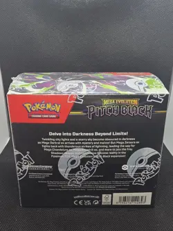 Pokemon TCG Mega Evolution Pitch Black Booster Box - Small Tear In Seal - Image 3