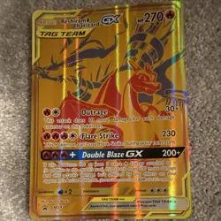 The Pokemon Company Reshiram & Charizard GX SM247 Promo Full Art Holo TAG TEAM - Image 1