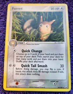Furret 22/109 Team Rocket Returns Non Holo Rare Pokemon *NICE* - Image 1