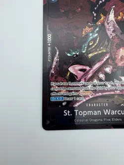 One Piece St. Topman Warcury Alt Art OP13-089 Carrying On His Will English NM - Image 4