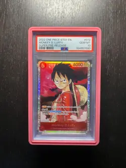 One Piece 2022 Monkey D. Luffy ST01-012 Super Pre-Release ST01 GEM MINT PSA 10 - Image 1